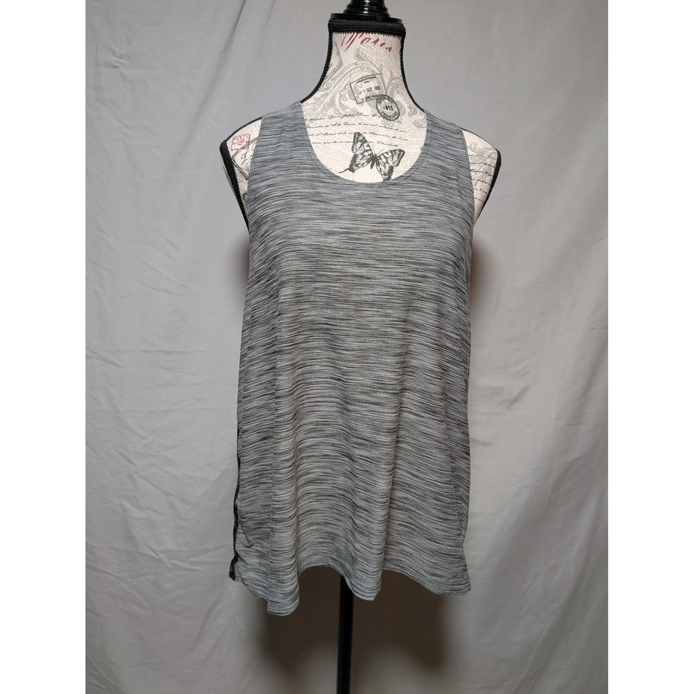 Champion Gray Racerback Tank Top Mesh Panel Workout Gym Shirt Women's XL‎